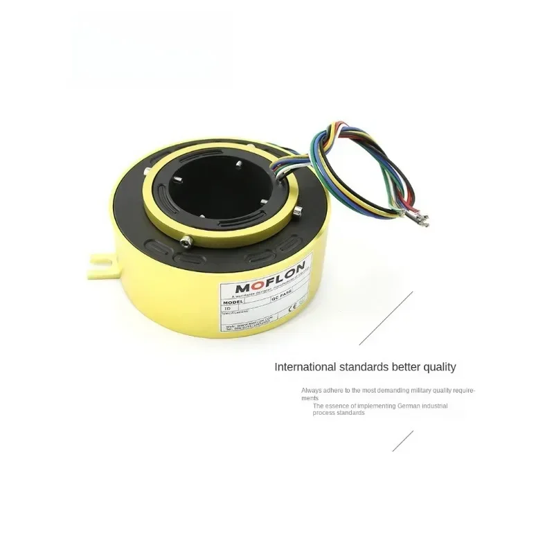 Slide ring rotating conductive  collector brush through  hole inner diameter 2 4 6 8 12 wire connector Slip contact ring
