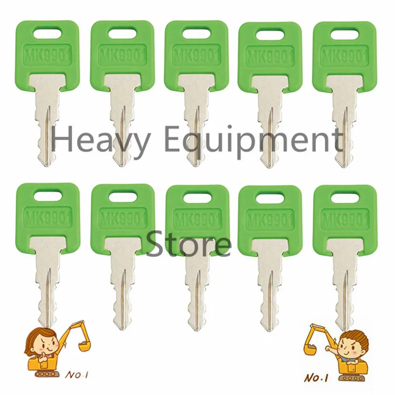 

10X MK9901 RV Camper Key 6601 Compatible with FIC Motorhome Master Green CF HF EF Codes Series