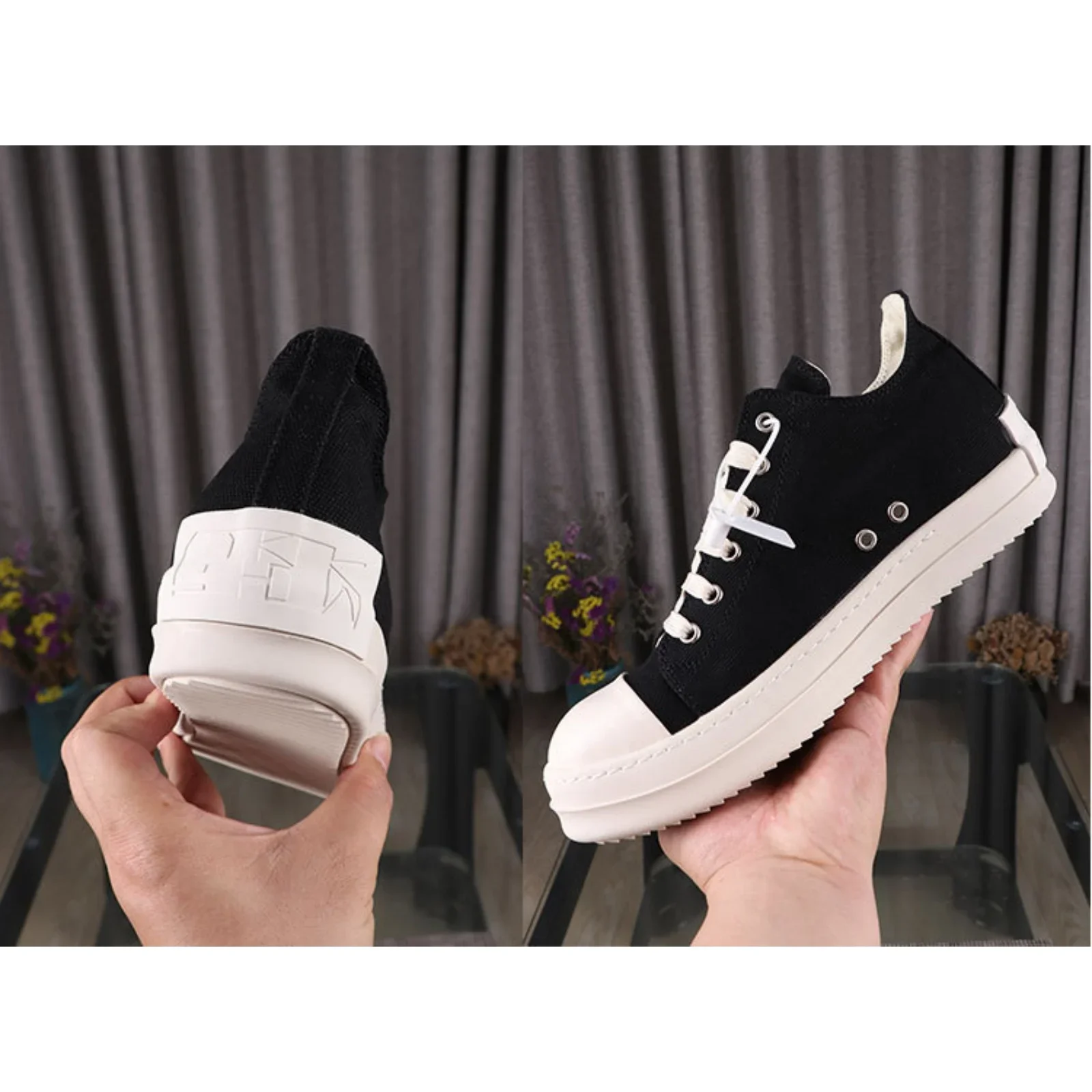 

Top Quality Men and Women Casual Sneakers 35-48 Fashion Brand Designer Tennis shoes Classic Punk Goth Trend Lace-up RO shoes