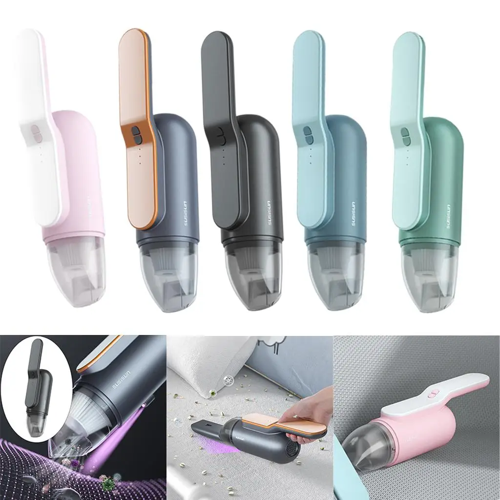 Portable Mini Cordless Handheld Car Vacuum Cleaner Duster 13000 Pa 120W Strong Suction for Home Low Noise Dust Cleaning Tool