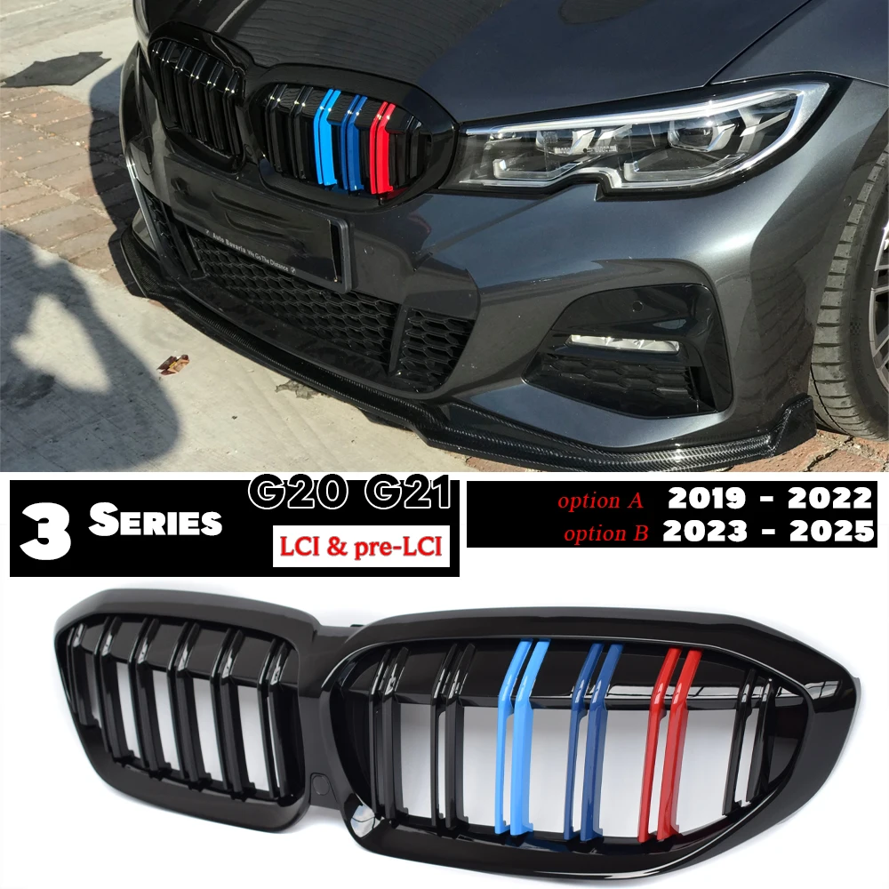 G20 Kidney Grille for BMW 3 Series Pre-facelift & LCI G20 Sedan G21 Estate 318i 320i 320e 330e 330i M340i 318d 320d 330d M340d