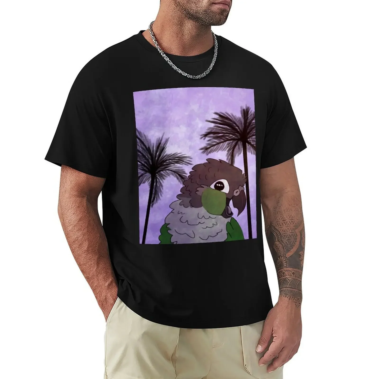 

Green Cheek Conure T-Shirt for a boy anime stuff anime cheap stuff men t shirts high quality
