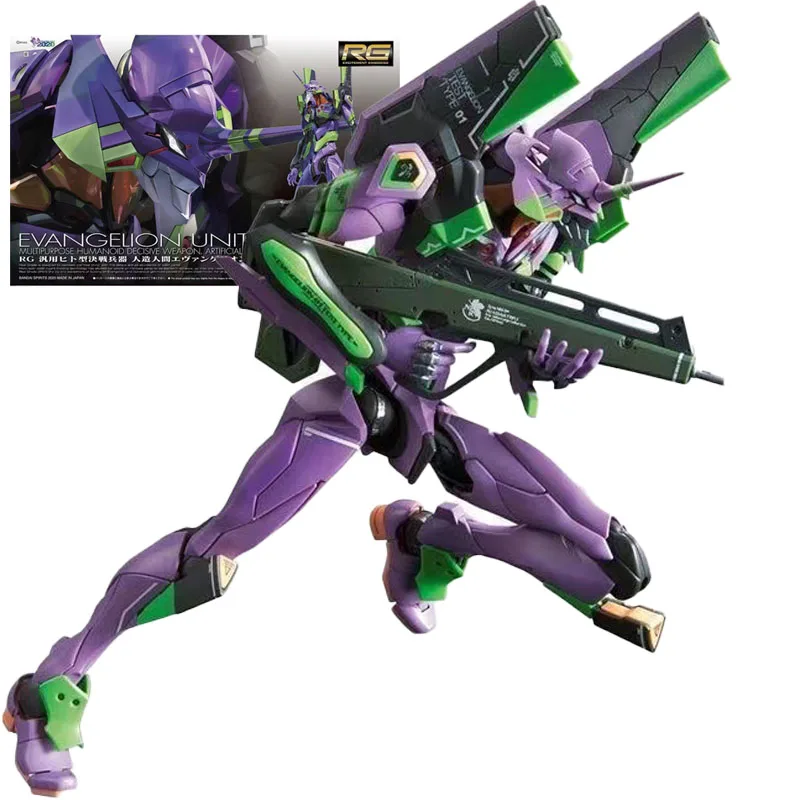 

Bandai Genuine Figure Evangelion Model Kit Anime Figures RG 1/144 Evagelion Unit-01 Collection Model Action Figure for Boys Toys