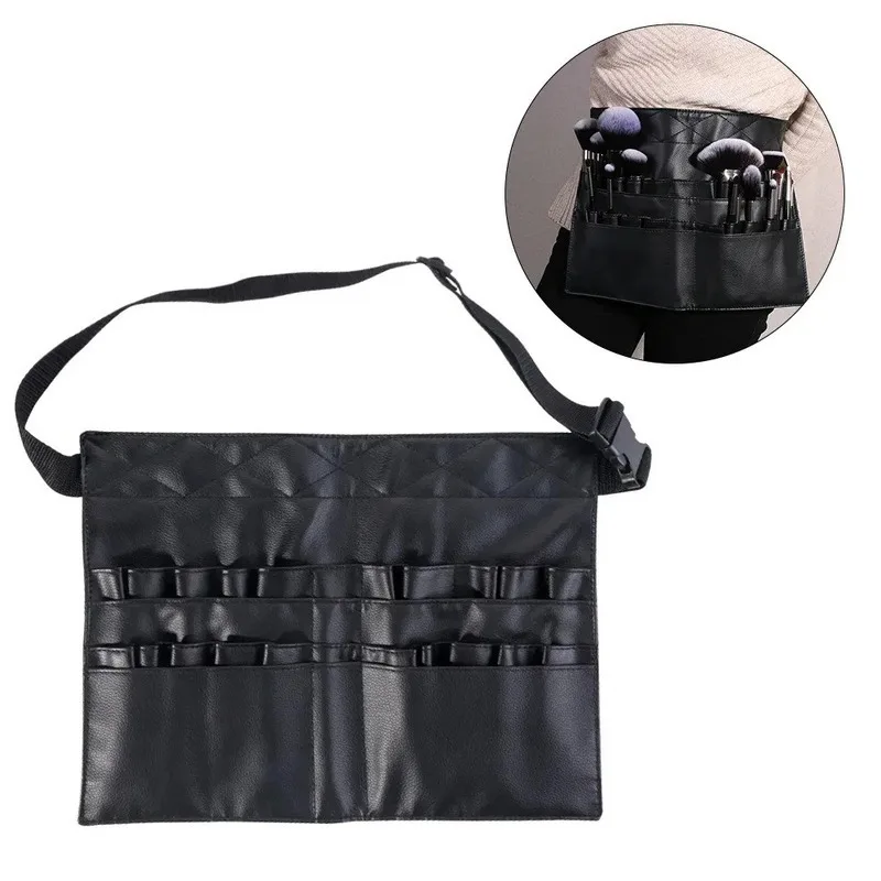 32 Piece Makeup Brush Waist Bag Waterproof Crossbody Storage for Makeup Artists Film Crew Follow-up Tools