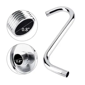 S型淋浴臂標準高位淋浴噴頭延長管淋浴臂延長器壁掛式浴室配件 10 最佳銷售 淋浴臂 - №5