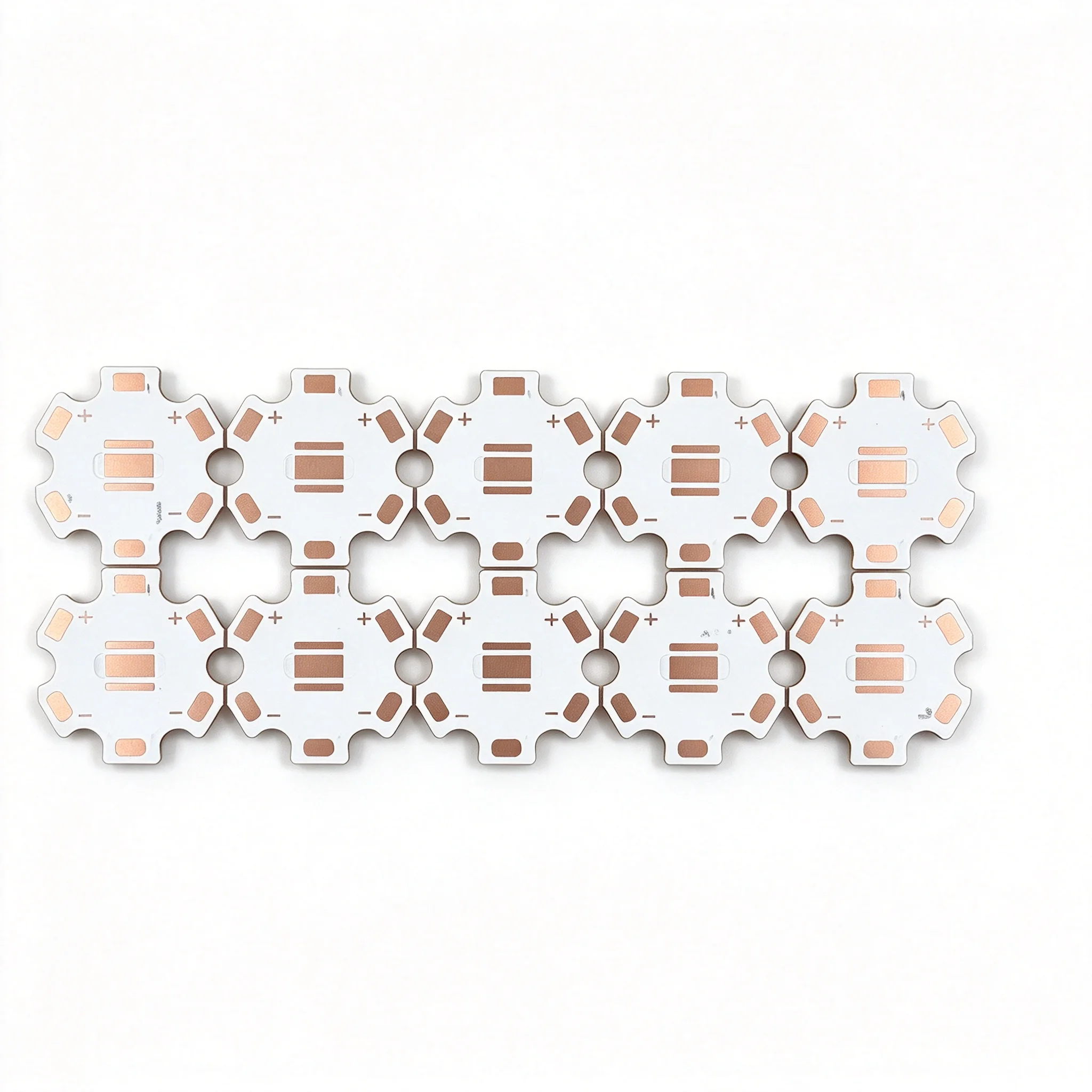 100pcs 5050 starboard LED Heat Sink copper Base LED PCB 20mm for 6W 10w 20W Xhp50 xml lamps 1.5mm thick