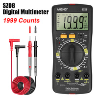 Professional SZ08 Digital Multimeter Ultra-thin storage  Multimetro Auto Voltmeter AC DC 220V Resistance Handhold Testers