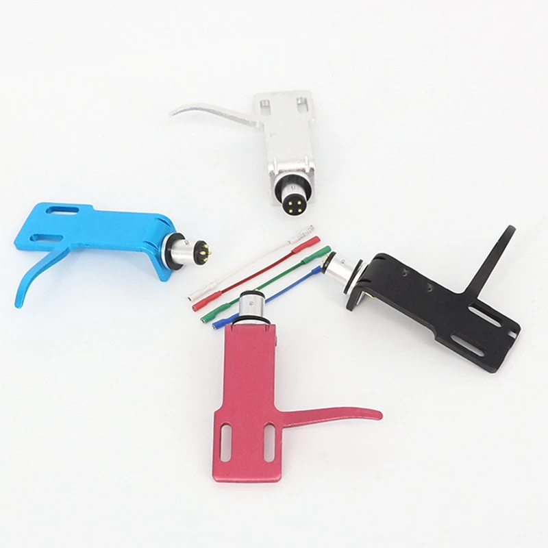 ABSQ- Giradischi Fonografo Piombo Headshell Cartuccia stereo Giradischi Fili Headshell 4 pezzi per la sostituzione del giradischi