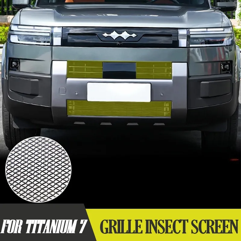 

Front Grille Insect Screen for BYD Leopard 7 Titanium 7 No-Drill Radiator Protection Net Car Anti-Bug Decor Accessory