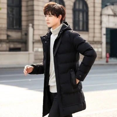 แจ็คเก็ตฤดูหนาว Coats Men Parka ขนาดใหญ่ Thicken ยาวผ้าฝ้าย Puffer แจ็คเก็ต Streetweare ชายลงเสื้อแจ็คเก็ตผู้ชายเสื้อผ้า