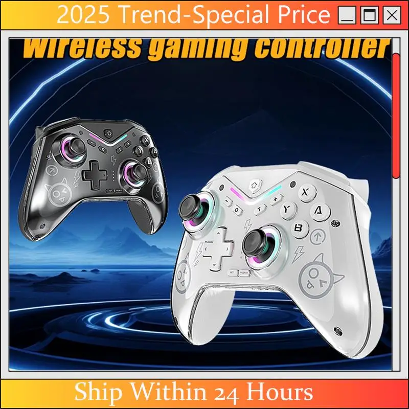 CHYY Top Game Console Wireless Game Controller Programmable Gamepad Hall Joystick Support For Switch/Steam /IOS/Android Easy To - Image 6
