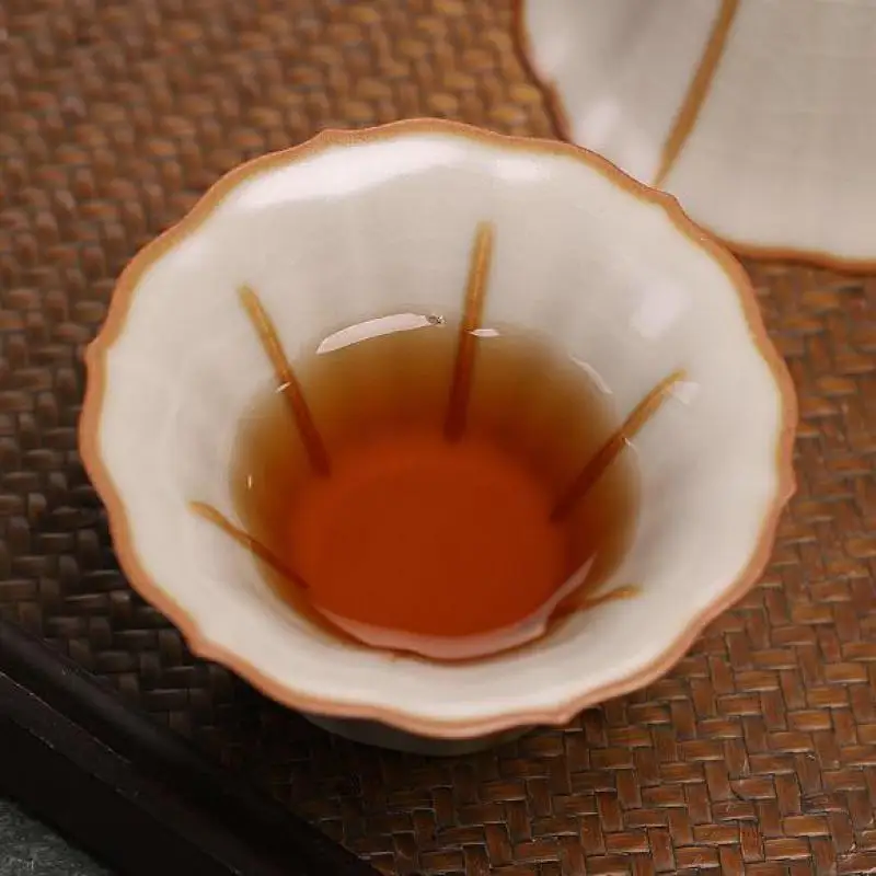 

Керамическая чайная чашка Цзиндэчжэнь, китайская чайная церемония, ледяная кракле, глазурь, фарфоровая чайная чашка Ruyao, чайная посуда для здоровья Gongfu, мастер-чашки