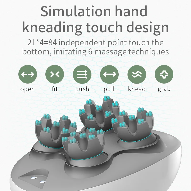 Head Massager Scalp kneading Vibration Waterproof Electric Multifunctional Wireless Portable Dragon Claw Hand Cat Pet Massager