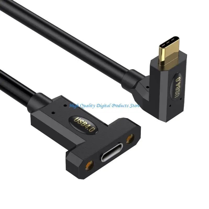 U2JE 90 Grad 240W USB4 -Kabel 40Gbit / s Datenübertragung 8K@60Hz Videoanzeigekabel USB C Datenübertragung Schnelles Ladekabel