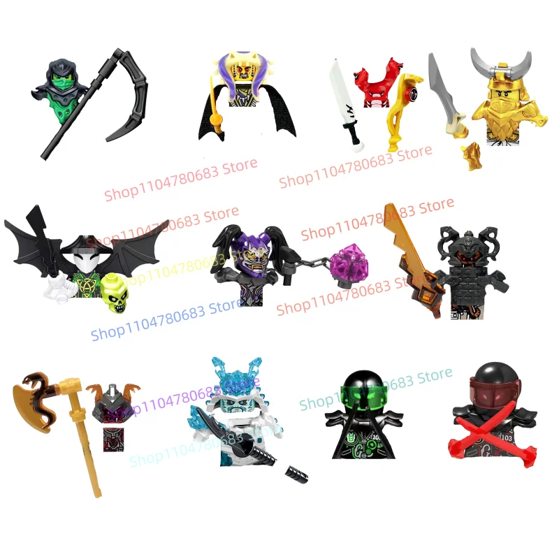 

Злодей Дым Мастер Ниндзя Строительные блоки Мини-фигурка Сборка Модель Украшения Аниме ТВ Развивающие игрушки Подарочная коллекция