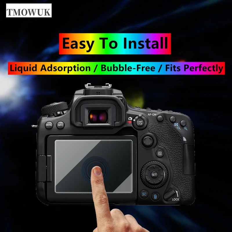 

Ultra-Thin 0.3mm Tempered Glass Screen Protector 9H Hardness HD Clear For Canon 70D 80D 90D 7DIII 6DII 700D 750D 60D 77D 800D