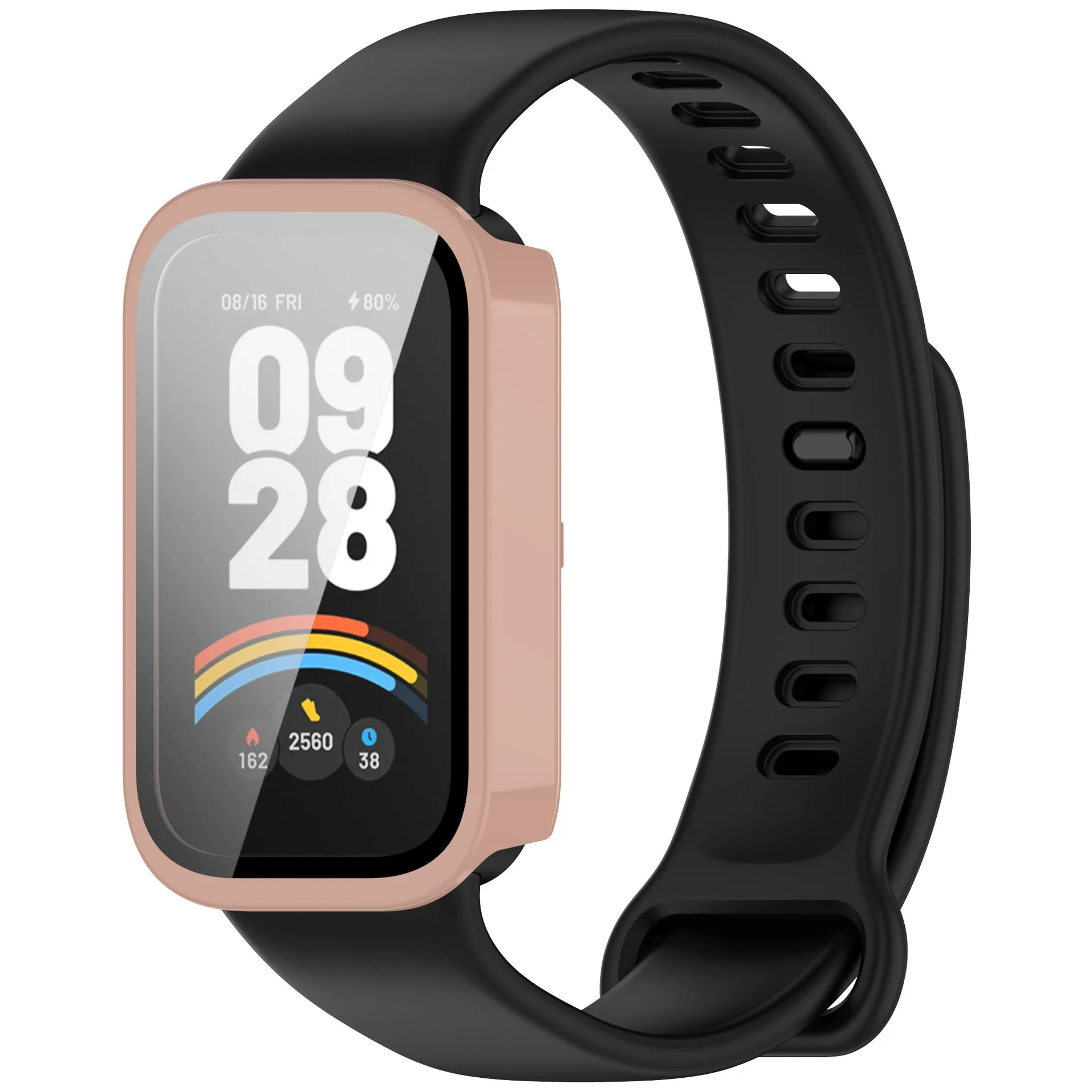 Etui PC + szkło hartowane do Xiaomi Mi Band 9 Active Smartwatch Band Osłona ekranu Zderzak Obudowa do Xiaomi Redmi Band 3