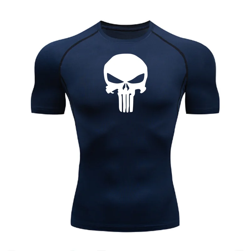 2024 Compression Shirt for Men, Superhero T-Shirt, Quick-Drying, Breathable, Short-Sleeved, Outdoor Sports, Running, S-3XL