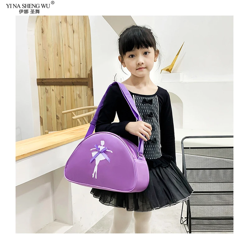 Ballet Dance Bags Lace Handbag Girls Lovely Backpack Baby Package Ballet Bag Handbag One Shoulder Bag Waterproof Princess Bag