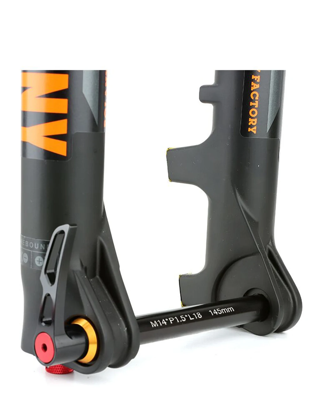 ملحقات الدراجة الجبلية Mtb من خلال المحور، 15 × 100 مم 15 × 110 مم شوكة أمامية معززة من خلال رافعة عمود المحور، خفيفة الوزن من سبائك الألومنيوم باستخدام الحاسب الآلي #5