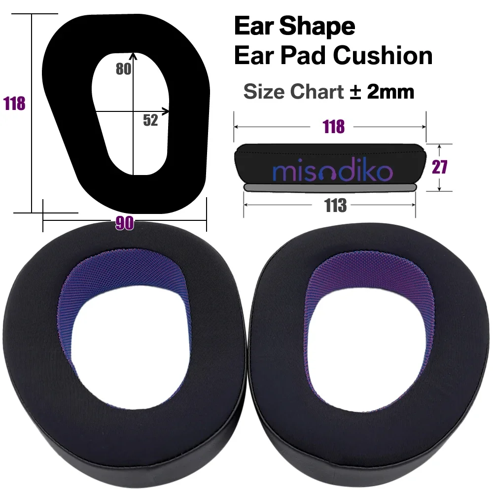 misodiko Upgraded Earpads Replacement for EPOS H6 Pro Headphones