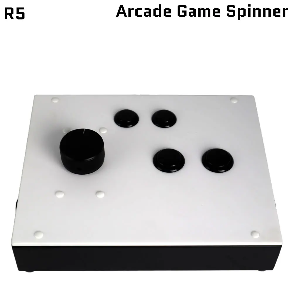 FightBox R5 USB Sanwa Button Arduino Plug and Play Arcade Game Spinner Controller For MAME RetroArch Raspberry Pi PC