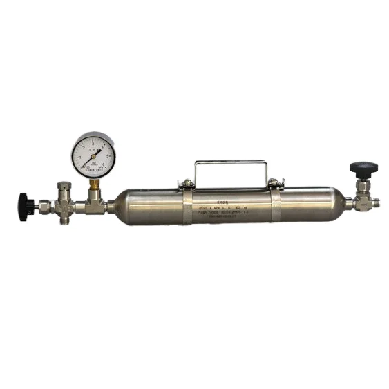 

500ml Stainless Steel Sampling Cylinder Seamless Steel Pipe One-Time Rotary Molding LPG Sampling Cylinder Pressure Vessels