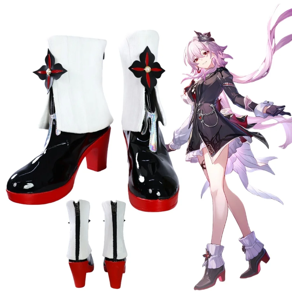 Honkai Star Rail Evernight Cosplay Buty do Gry Anime Evernight Akcesoria Rekwizyty Kostiumy Halloween dla Kobiet i Mężczyzn