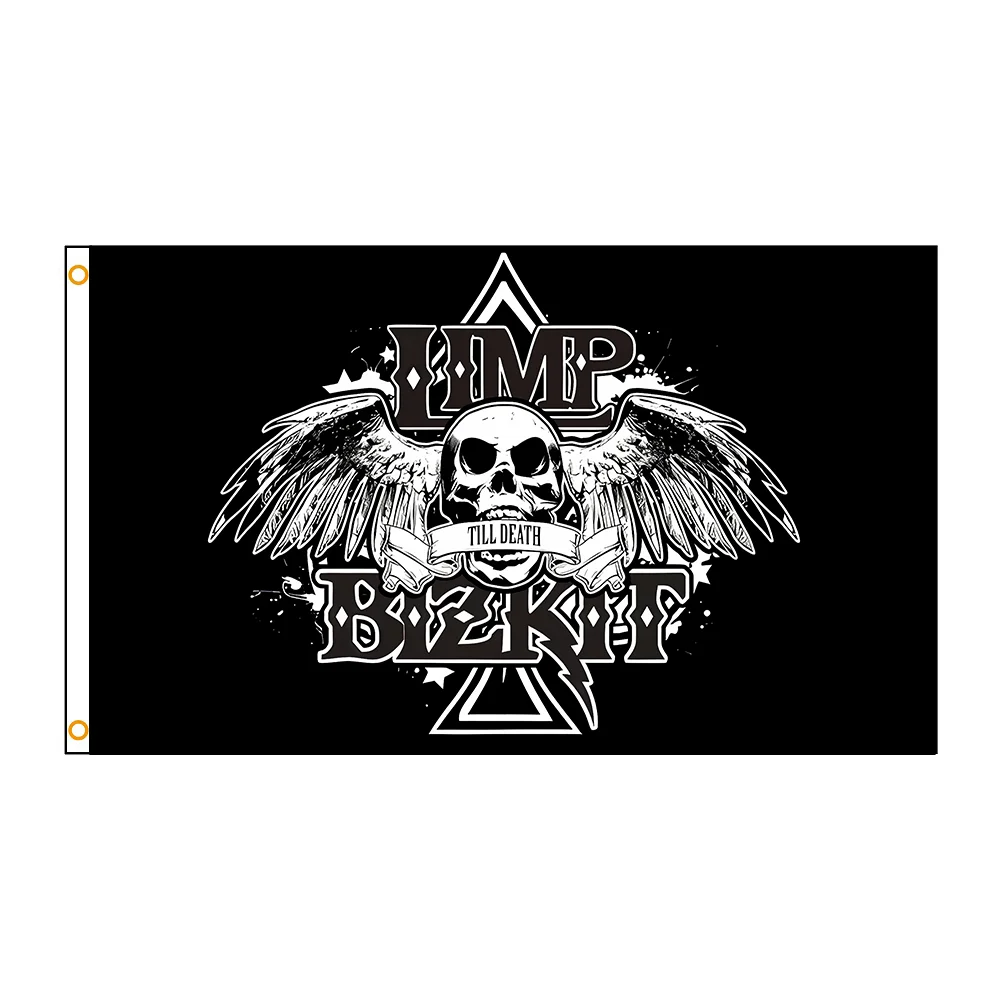 3Jflag 90x150cm Lim Bizkit Music Band flag Heavy metal pop singer rock Interior decoration banner tapestry