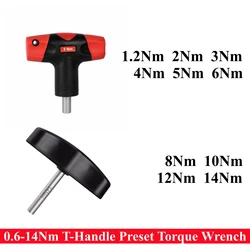 Tournevis à couple préréglé à poignée en T, compatible avec les embouts hexagonaux standard de 1.2 