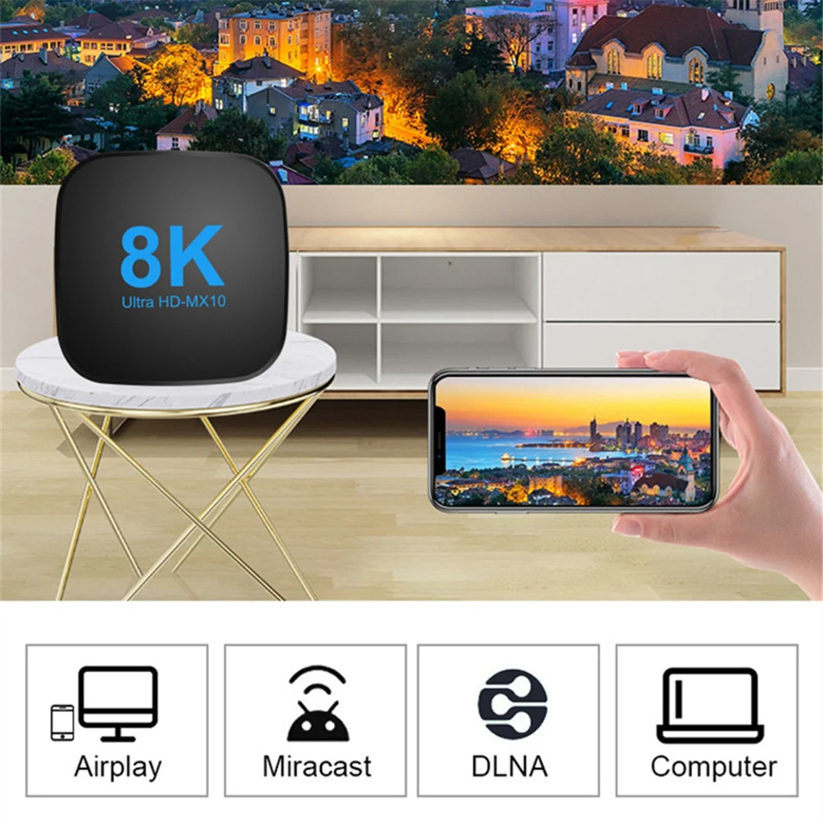 A56XQ For Android 13 TV Box RK3528 with TV Apps Dual Wifi 5G Support 8K 4K Video BT5.0 Media Player Set Top Box 2G+16G EU Plug