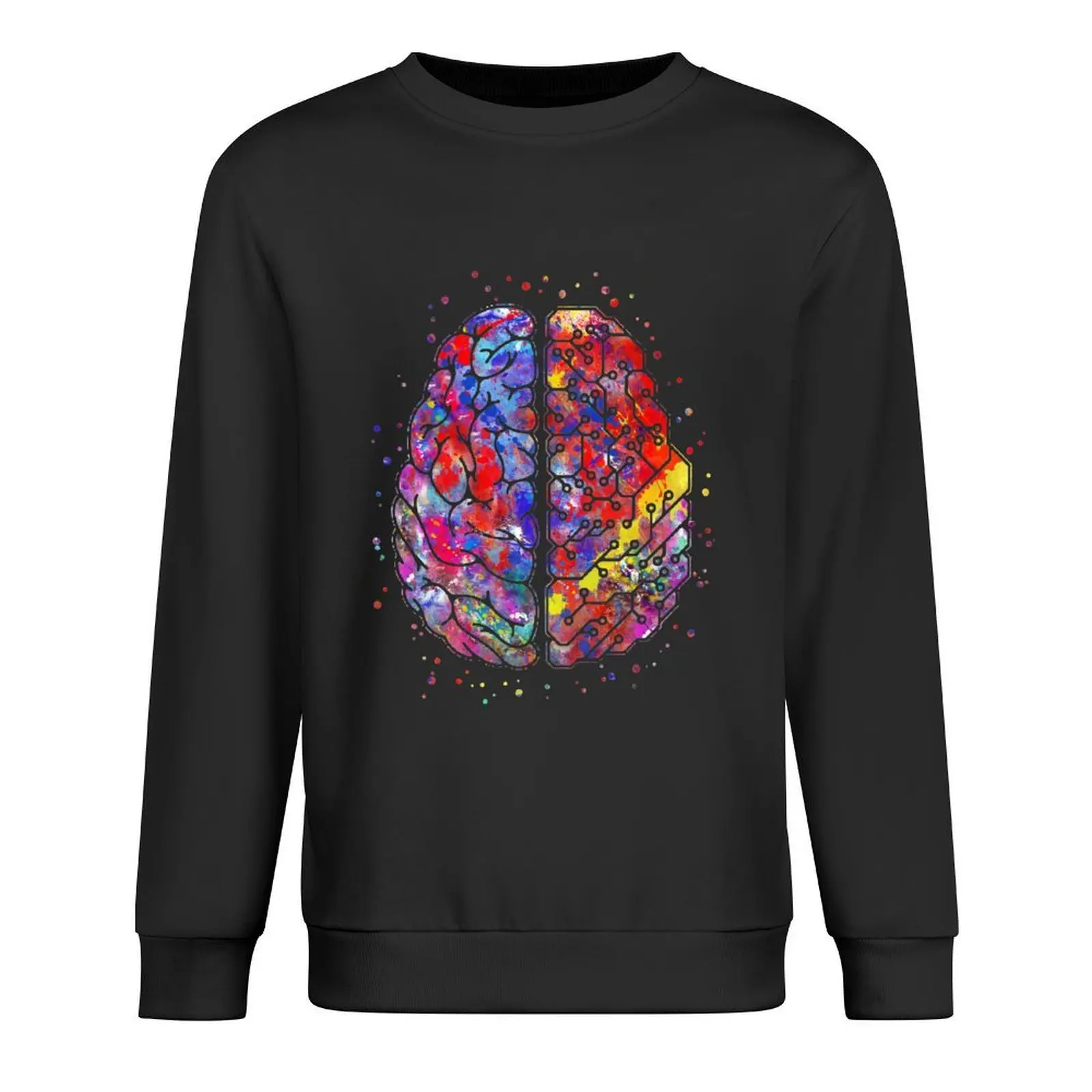

Circuit board brain, circuit board brain watercolor circuit board brain, computer science art Pullover