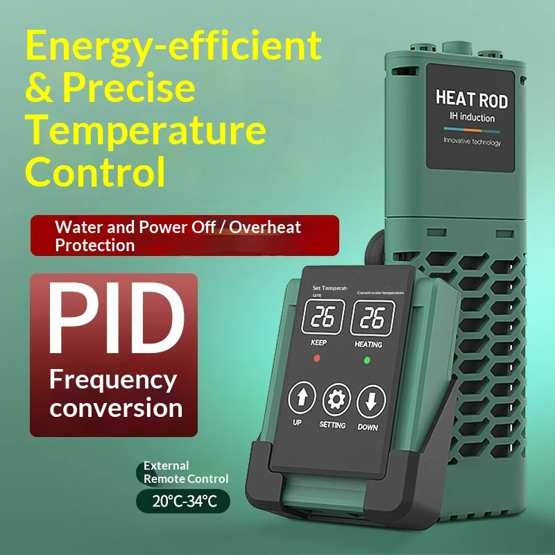 

50-1200W Fish tank heating rod, automatic constant temperature, power-off heater when out of water, real-time power heating rod