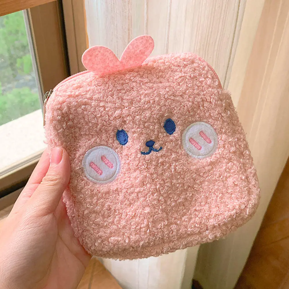 1Pcs Stylish Sanitary Towel Bag Portable Mini Wash Bag Cute Design Multi Use Storage Pouch for Menstrual Pads Toiletries Jewelry