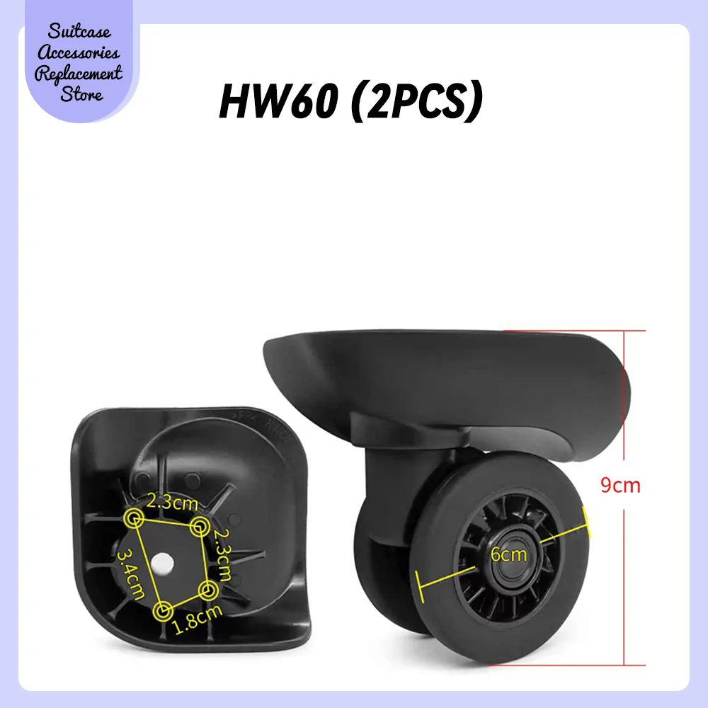 Suitable For HINOMOTO HW60 Universal Wheel Handle Replacement Suitcase Silent Shock Absorbing Wheel Accessories Wheels Casters