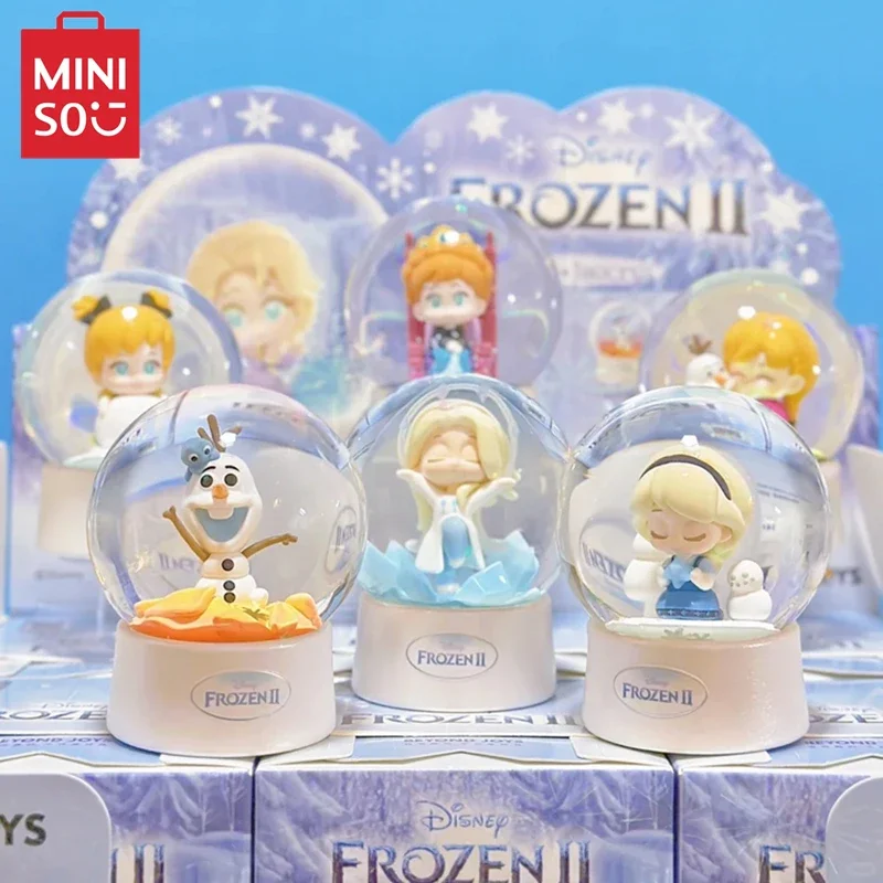 

MINISO The Walt Disney Company Frozen Series хрустальный шар глухая коробка орнамент Kawaii Эльза Олаф модель детская игрушка подарок на день рождения