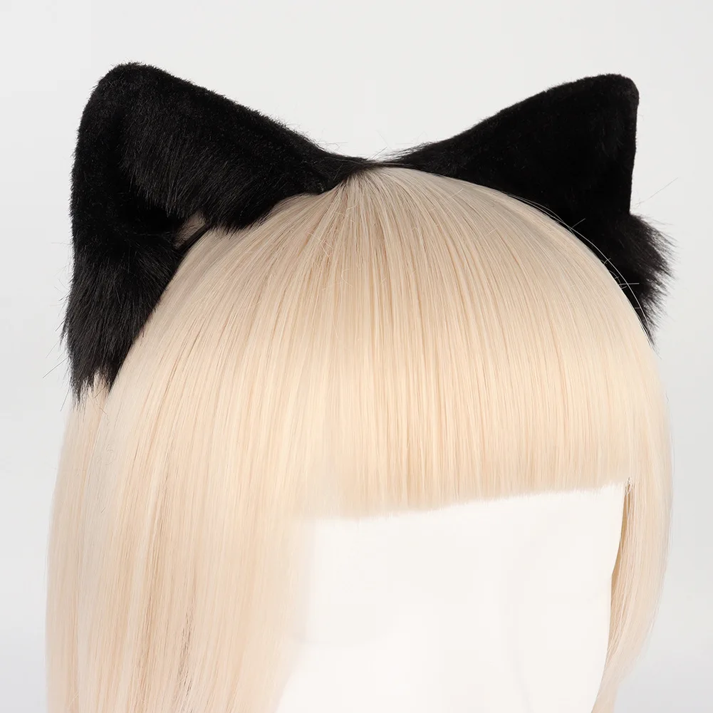 Rosa Kawaii Simulação Pet Orelhas Headwear, Animal Disfarçado Acessórios, traje cocar, gato Cosplay, Stage Performance Props