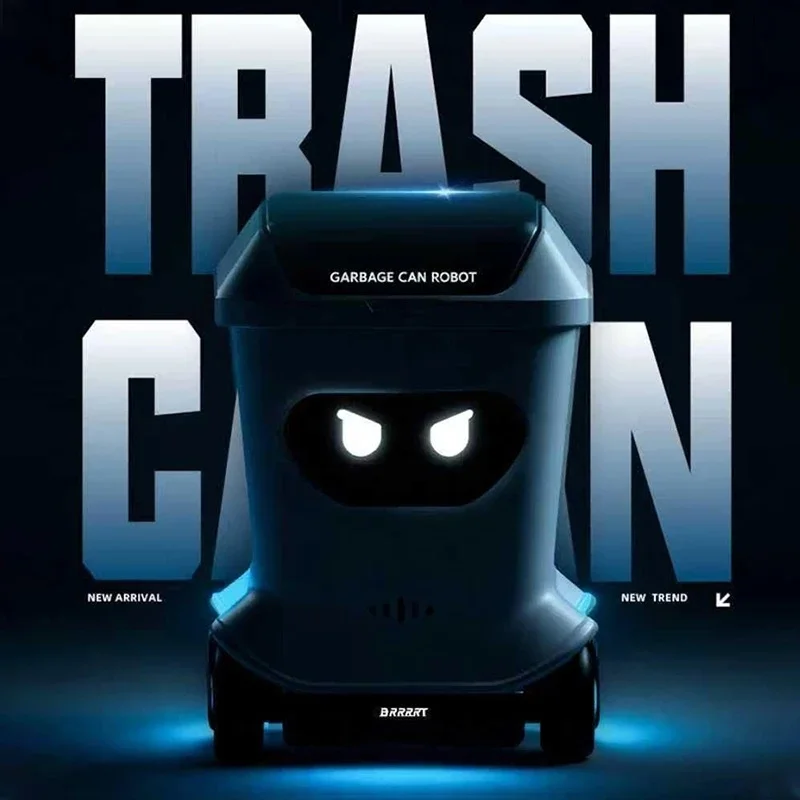New Mini Remote Control Trash Can Desktop Creative Toy,Fully Proportional Control Remote Control Car Ornament Boys  Holiday Gift