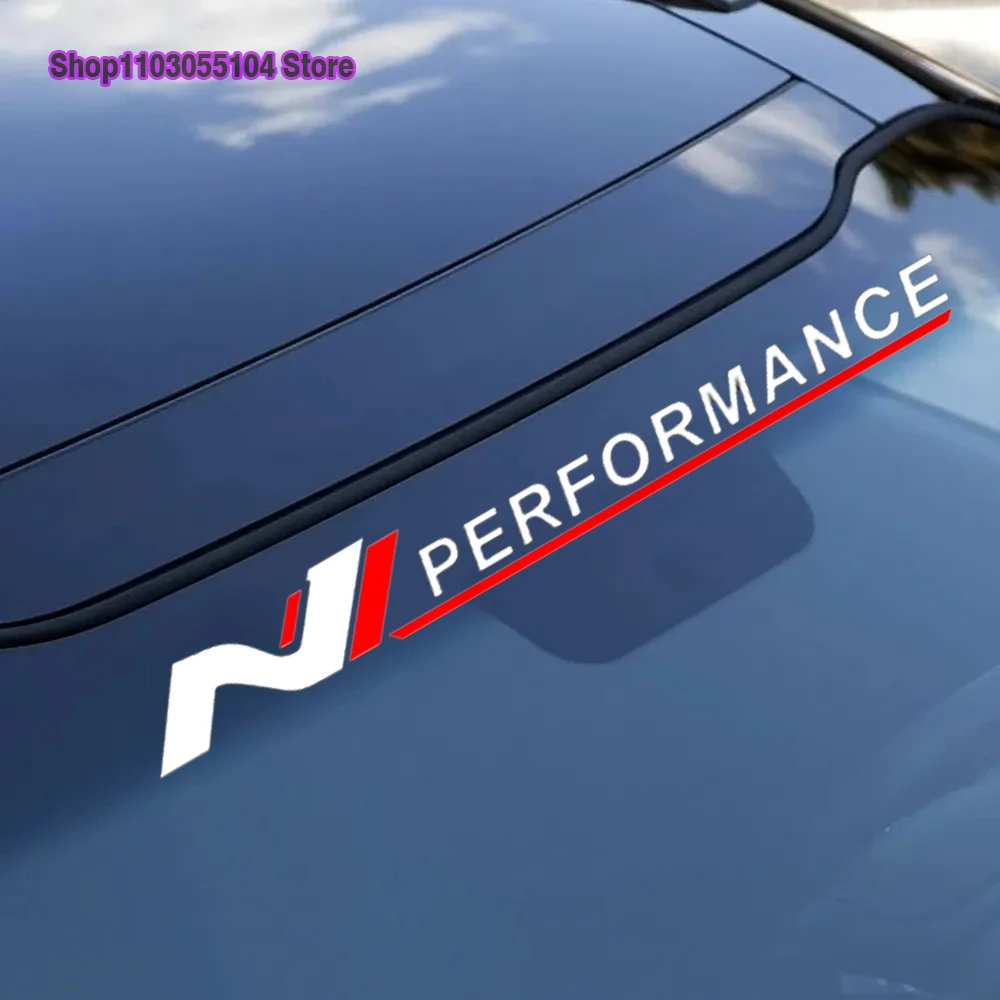 1PC Reflective N performance Car Windshield Windscreen Sticker For Hyundai i30 i20 i10 i40 Tucson Kona Sonata Veloster Elantra