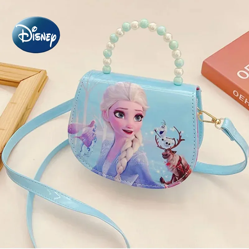 Disney Cartoon Frozen 2 Elsa Anna Princess Toy Shoulder Bag Girls Princess Sofia Baby Tote Bag Kids Fashion Casual Messenger Bag