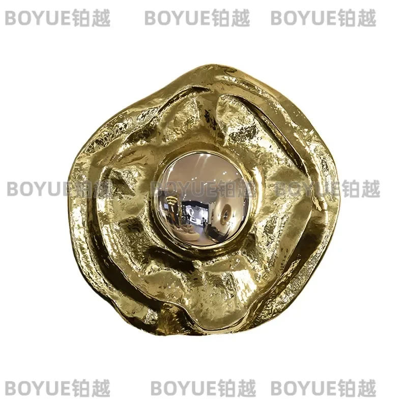 Modern Light Luxury Wall Mounted Decorative Mirror Artistic Entryway Foyer Hanging Glass for Villa Living Room Home
