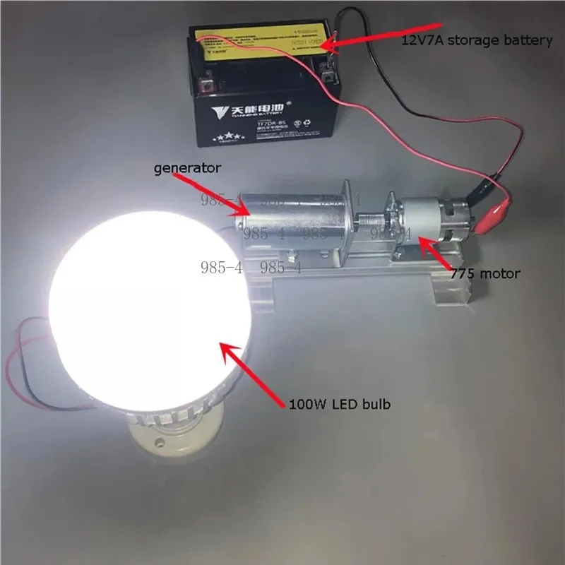 Double Bearing Mute Generator 220V DC Brushless Motor Permanent Magnet 775 Mini Rechargeable High Voltage Motor