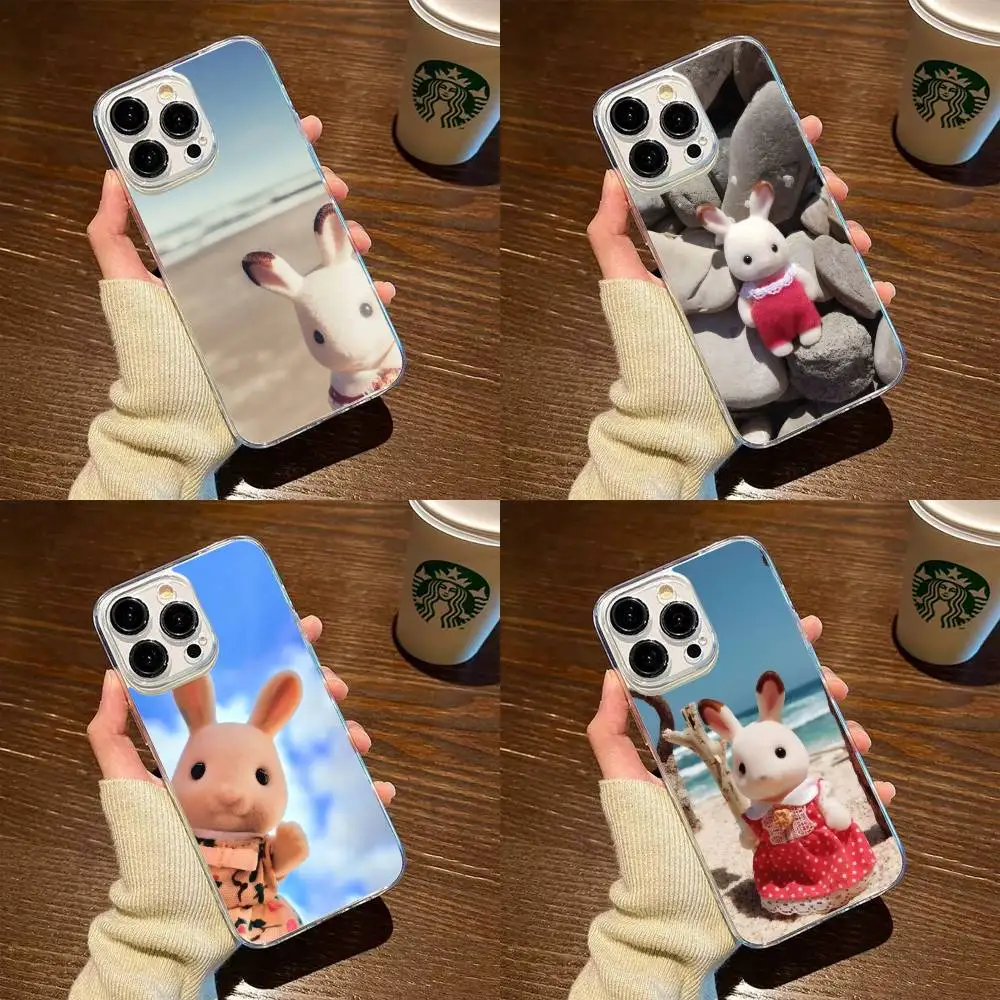 

Beach Bunny Phone Case For iPhone17,16,15,14,13,12,11 Plus,Pro Max Soft Transparent Cover