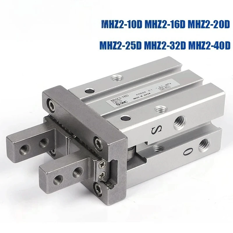 SMC Air MHZ2-10D MHZ2-16D MHZ2-20D MHZ2-25D MHZ2-32D MHZ2-40D Aluminium Clamps Finger Cylinder Pneumatic Gripper NEW