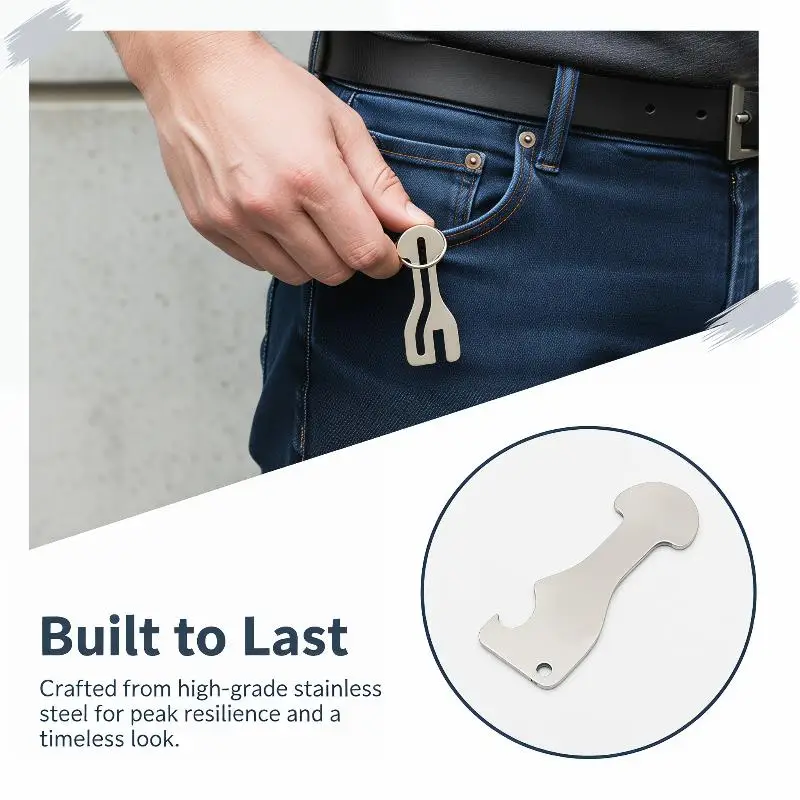 1Pc Reusable Anti-scratch Stainless Steel Trolley Token Keychain Portable for Supermarket Grocery Shopping Home Use 1pcs