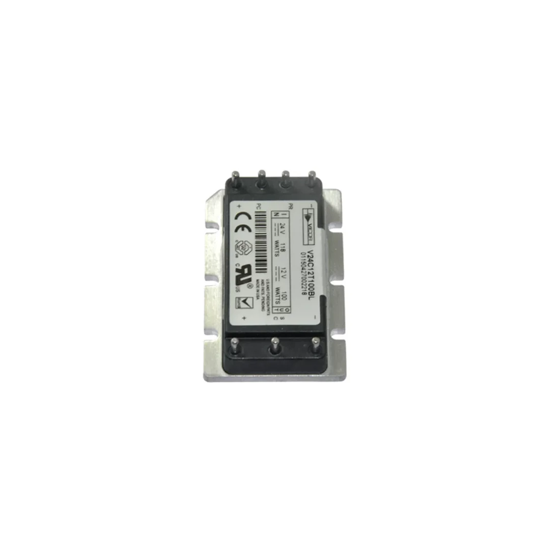 New 100W Isolated DC-DC Converter V24C5T100BL V24C12T100BL V24C15T100BL V24C24T100BL Remote On/Off Control Half Brick Module