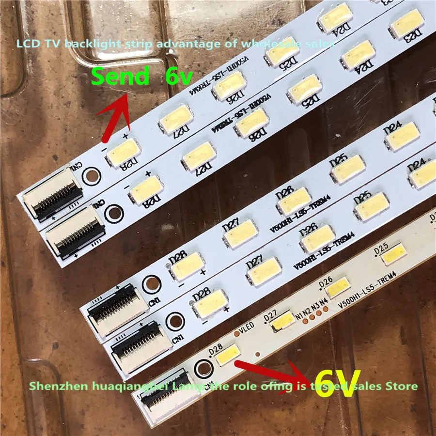 

FOR LED Strip For Sharp TCL 50'' TV V500H1-LS5-TLEM4 TREM4 V500H1-LS5-TLEM6 TREM6 V500HJ1-LE1 L500H1-4EB L50E5090-3D V500HK1-LS5