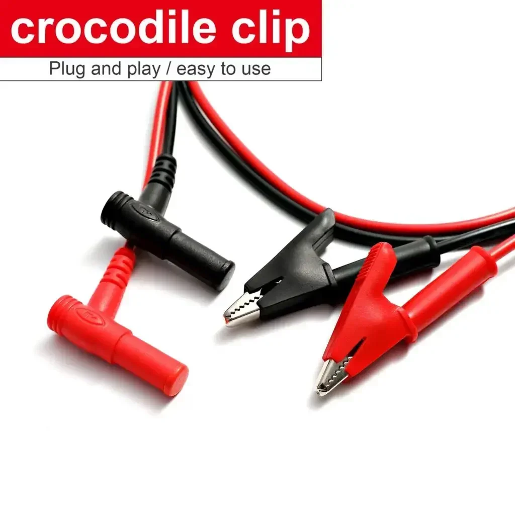 1000V 20A Probe Test Lead for Digital Multimeter,crocodile Clip, Needle Tip Meter, Multimeter Tester Lead Probe Wire Pen Cable