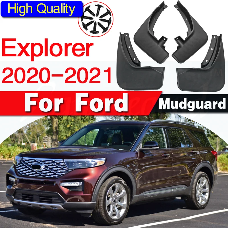 Mudguards For Ford Explorer 2020-2021 4 PCS Front Rear Fender Mud Flaps Guard Splash Flap Mudguard Car Accessories
