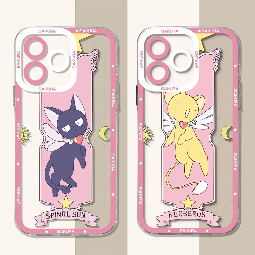 Cardcaptor Sakura Magic Circle Phone Case For iPhone 15 14 13 12 11 Pro Max X XR XS 7 8 SE Plus Soft Silicone Transparent Cover